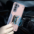 Etui do Samsung Galaxy S21 FE, Dual-Layer Armor, jasnoróżowe