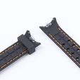 Pasek Silikonowy do Xiaomi Smart Band 10 / 9 / 8, Czarny / Pomarańczowy