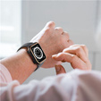 2w1 Etui + Szkło Hartowane do Apple Watch 7/8/9 45mm - Czarny / Złoty