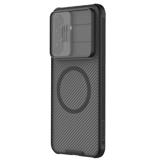 Etui Nillkin dla Samsung Galaxy A57 5G, CamShield Pro Magnetic, do MagSafe, przezroczyste / czarne