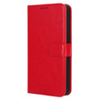 Etui z klapką do Infinix Note 30, Crazy Horse Wallet, czerwone