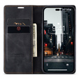 Etui CASEME do iPhone 14, Leather Wallet Case, czarne