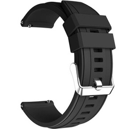 Pasek Silikonowy Uniwersalny 22mm, Czarny