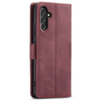 Etui do Samsung Galaxy A14 4G/5G, ERBORD Vintage portfel z klapką, czerwone