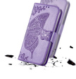 Etui z klapką do Xiaomi Poco F7 Ultra, Butterfly, fioletowe