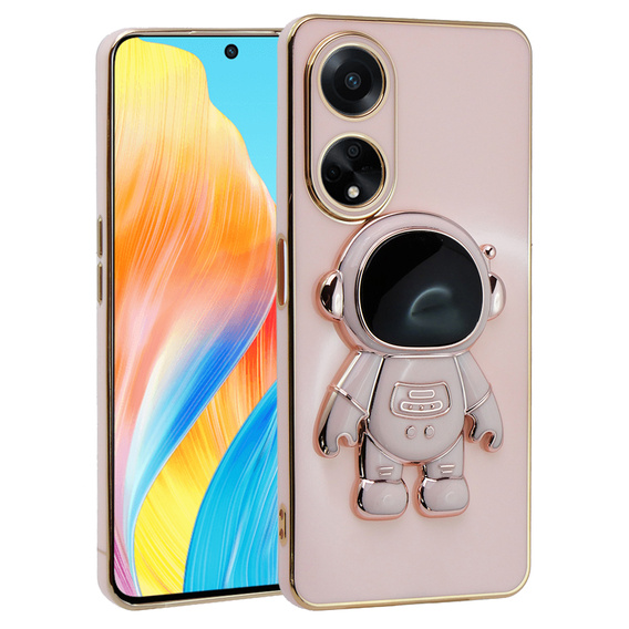 Etui do Oppo A38 4G / Oppo A18 4G, Astronaut, różowe