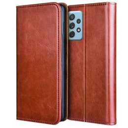 Skórzane Etui Wallet do Samsung Galaxy A72 5G / A72 LTE, Brown