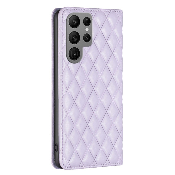 Etui z klapką do Samsung Galaxy S25 Ultra, Wallet, BINFEN COLOR, fioletowe