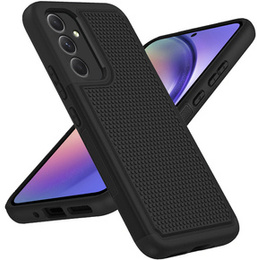 Etui do Samsung Galaxy A54 5G, Twill Dots, z ochroną aparatu, Czarne