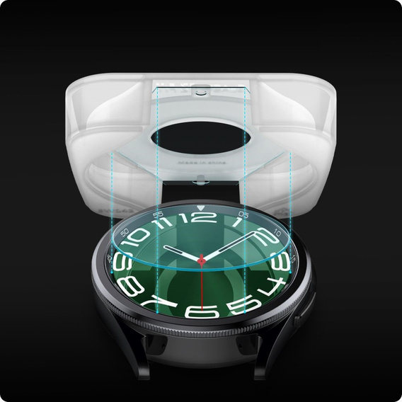 2x Szkło Hartowane Spigen do Samsung Galaxy Watch 6 47mm, Glas.TR "EZ FIT", Clear