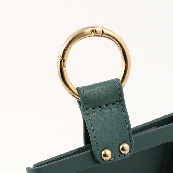 Etui GKK Ring Holder do Samsung Galaxy Z Flip7 FE / Z Flip6, zielone