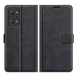 Skórzane Etui Wallet PU Leather do Realme GT 2 / Realme GT Neo 2, Black