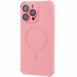 Etui silikonowe do iPhone 15 Pro Max, Magnetic, do MagSafe, różowe