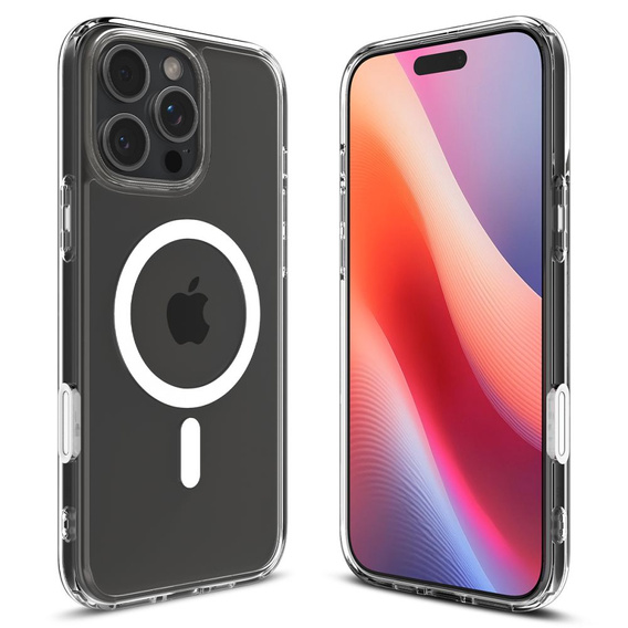 Etui z MagSafe Spigen do iPhone 16 Pro Max, Ultra Hybrid "T", Przezroczyste