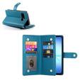 Etui z klapką do Samsung Galaxy A17 5G, Wallet Zipper Pocket, niebieskie