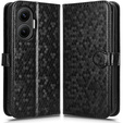 Etui z klapką do Xiaomi Poco F7 Wallet Rhombus - czarne