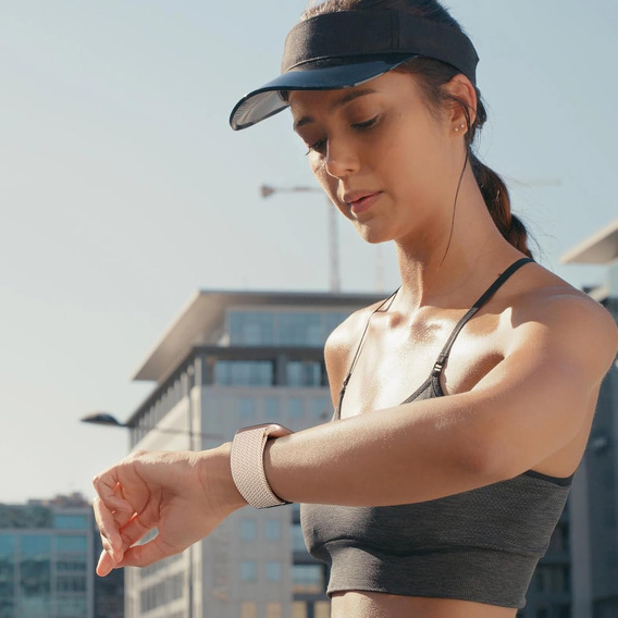 Pleciony Pasek Nylonowy z Klamrą do Apple Watch 1/2/3/4/5/6/7/8/9/10/11/SE 38/40/41/42mm – Różowy