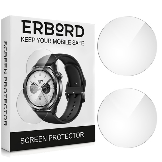 2x Szkło Hartowane ERBORD  Xiaomi Watch S4, Szybka