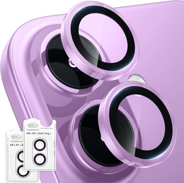 2x Szkło na aparat ERBORD OPTIK Pro do iPhone 17, fioletowe