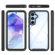 Etui do Samsung Galaxy A55 5G, Shockproof, z folią, czarne