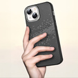 Etui do iPhone 15, Milky Way, szare