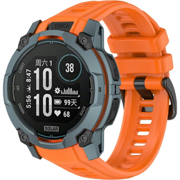 Pasek silikonowy do Garmin Instinct 3 Solar / Instinct 3 AMOLED 50 mm – Pomarańczowy