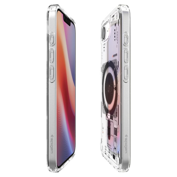 Etui z MagSafe Spigen do iPhone 16E, Ultra Hybrid, Neo One, Szare