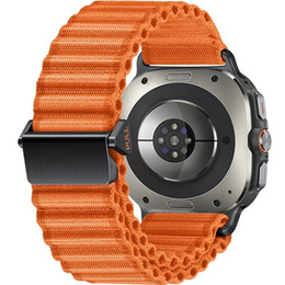 Pasek nylonowy do Samsung Galaxy Watch Ultra 47mm (2025 / 2024), Pomarańczowy