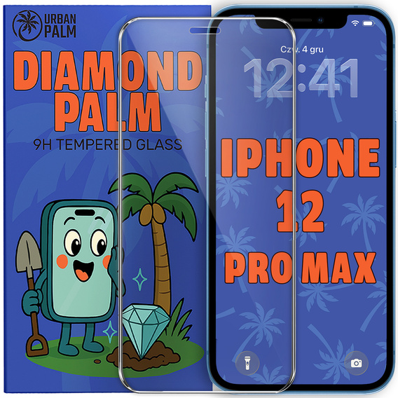 Szkło Hartowane Diamond Palm do iPhone 12 Pro Max