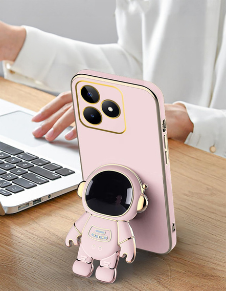 Etui do Realme Note 50, Astronaut, różowe