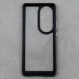 Etui do Oppo Reno 10 / 10 Pro, Fusion Hybrid, przezroczyste / czarne