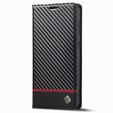 Etui z klapką do Samsung Galaxy S24, Carbon LC.IMEEKE, czarne