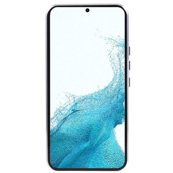 Etui do Samsung Galaxy S22, Magnetic Dual Glass, srebrne