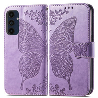 Etui z klapką do Samsung Galaxy A16, Butterfly, fioletowe