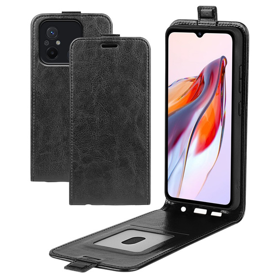 Etui z klapką do Xiaomi Redmi 12C, Flip, czarne