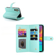 Etui z klapką do Samsung Galaxy A36 5G, Wallet Zipper Pocket, zielone