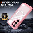 Etui do Samsung Galaxy S26 Ultra, Shockproof, ze szkłem, do MagSafe, różowe