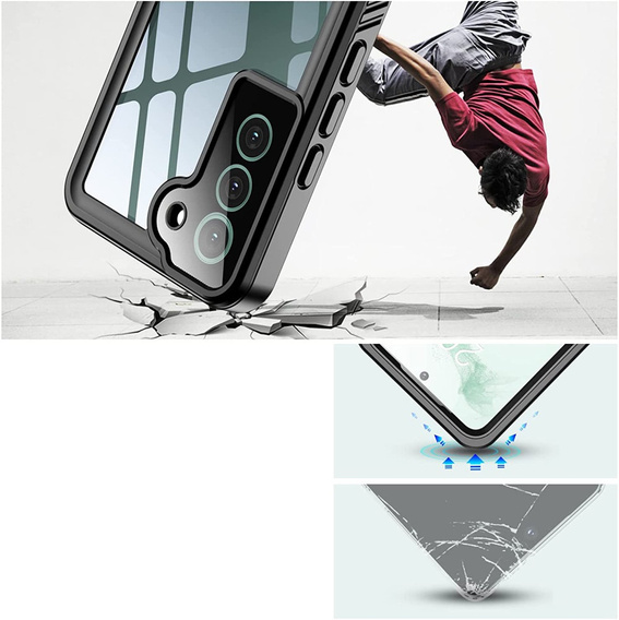 Etui Wodoodporne IP68 do Samsung Galaxy S22, czarne