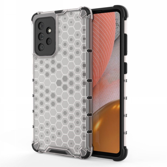 Etui Pancerne Honeycomb do Samsung Galaxy A72 4G/5G, Szare