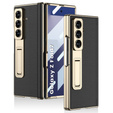 Etui GKK do Samsung Galaxy Z Fold7 5G ze szkłem i podstawką – czarno-złote
