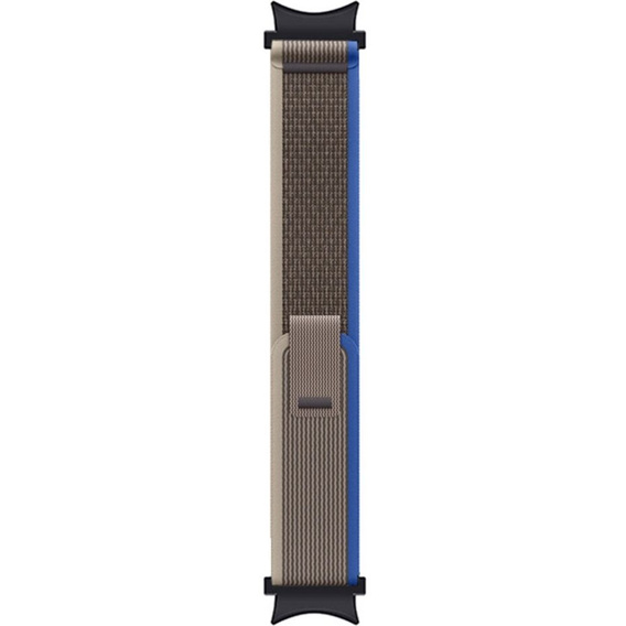 Pasek Nylonowy do Samsung Galaxy Watch 4/5/6/7/FE 40/42/43/44/45/46/47mm, Szary / Niebieski