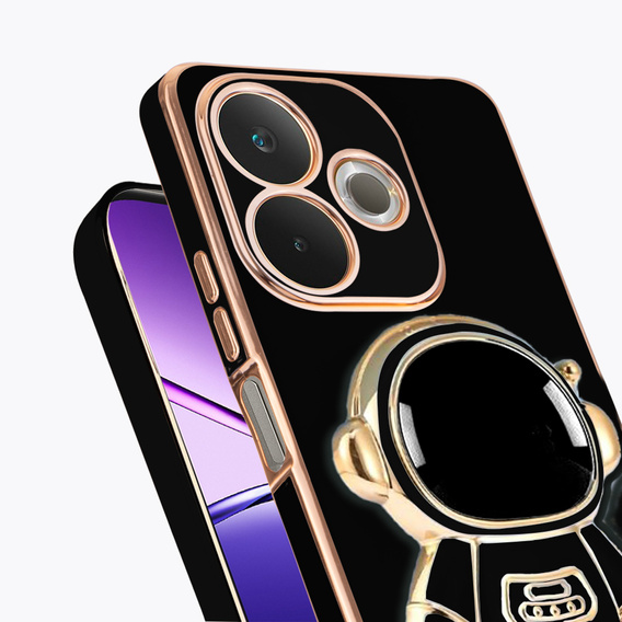 Etui do Oppo A5 Pro 5G, Astronaut, czarne