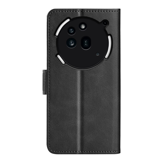 Etui z klapką do Nothing Phone 3a Pro, Leather Wallet, czarne
