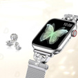 Bransoleta do Apple Watch 1/2/3/4/5/6/7/8/9/10/11/SE 38/40/41/42mm, Srebrna