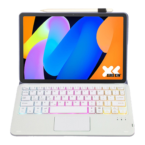 Etui z klawiaturą Bluetooth do Lenovo Tab K11 Gen 2, fioletowe