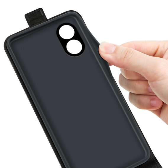 Etui z klapką do Oppo A38 4G / Oppo A18 4G, Flip, czarne