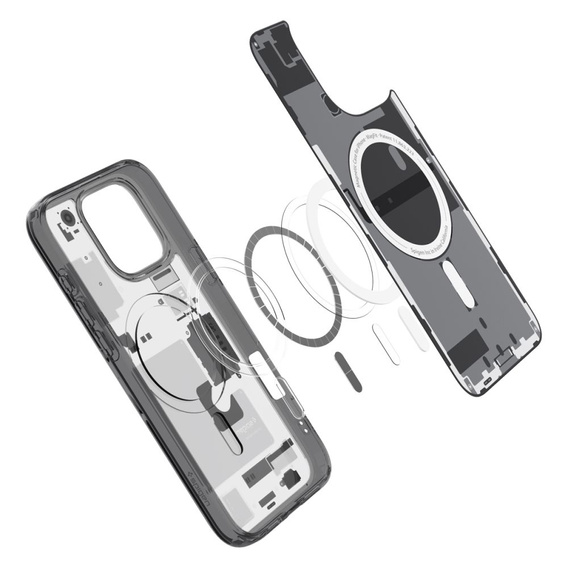 Etui Spigen do iPhone 16 Pro Max, Ultra Hybrid Zero One, czarne + Szkło Hartowane 9H