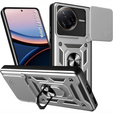 Etui pancerne do Xiaomi Poco F7 Ultra, CamShield Slide, srebrne