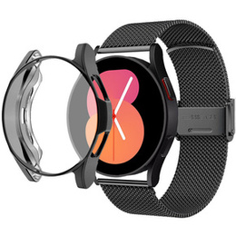 Bransoleta + Etui z Osłoną na Ekran do Samsung Galaxy Watch 5 44mm, Czarny