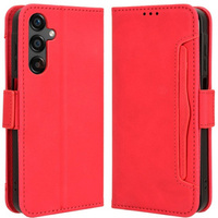 Etui z klapką do Samsung Galaxy A25 5G, Card Slot, czerwone